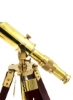 تلسکوپ برنجی آنتیک 1915 با پایه چوبی-22X27CM-RH01
