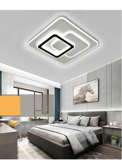 لامپ کنترل از راه دور سقفی اکریلیک ال ای دی مستطیلی ساده با قابلیت تنظیم نور