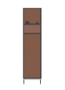 جاکفشی تاشو چند منظوره قابل تنظیم 12 قفسه قهوه ای 120x118x30 سانتی متر