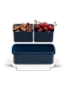 کیسه ناهار عایق بندی شده با جعبه ناهار، کیسه و جعبه ناهار Bento با 4 ظرف نگهداری مواد غذایی Tritan و درب قفل کننده. ساخت کره - 530mlx2