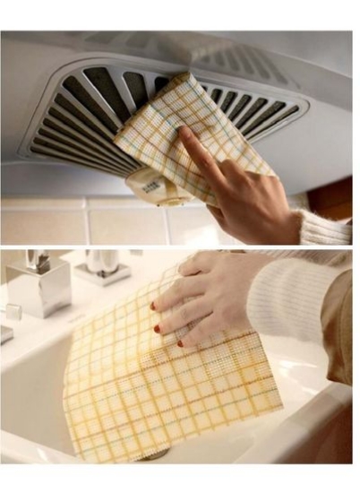 دستمال کاغذی یکبار مصرف 3 در 1 دستمال کاغذی تمیز کننده آشپزخانه دستمال تمیزکننده چند منظوره، پارچه نبافته، 30 عدد