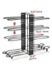 8 محفظه قابل تنظیم نگهدارنده قابلمه نگهدارنده درب قابلمه و قفسه تابه
