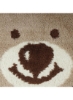 فرش حمام بچه خرس قهوه ای/بژ/سفید 100x60x2 سانتی متر