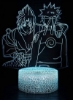 چراغ‌های سه‌بعدی شب چند رنگ، چراغ رومیزی انیمه ناروتو ژاپن، چراغ رومیزی 16 رنگی با کنترل از راه دور لمسی مجهز به یو‌اس‌بی، تزیین خانه اتاق خواب کودک نور خواب کاکاشی ساسوکه ایتاچی اوچینا