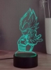 چراغ رومیزی ال ای دی سه بعدی ال ای دی Dragon Ball Vegeta, Son Goku 7 رنگ چراغ تزئینی چراغ خواب اتاق کودک اتاق کودک, چراغ رومیزی بچه گانه ریموت لمسی هوشمند, چراغ جشن تولد پسرانه (گیاهی)