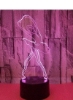 Anime Light Ballet Dancer 3D Light Night Illusion Art Night Light چراغ رومیزی LED باله چراغ خانه دکوراسیون منزل هدیه دوست