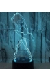 Anime Light Ballet Dancer 3D Light Night Illusion Art Night Light چراغ رومیزی LED باله چراغ خانه دکوراسیون منزل هدیه دوست