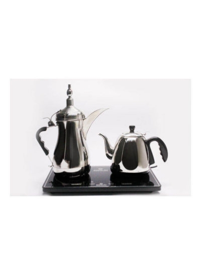 قهوه ساز عربی و چای ساز 1 لیتری 1600 وات GA-C9845 نقره ای/مشکی