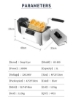 SOKANY Depp Fryer 5-سرعت کنترل دما 3L 2000W