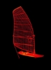 رایگان قایق رانی سه بعدی چند رنگ نور شب رنگارنگ تغییر رنگ کنترل از راه دور لمسی LED نور بصری تزئین خلاقانه هدیه چراغ رومیزی کوچک