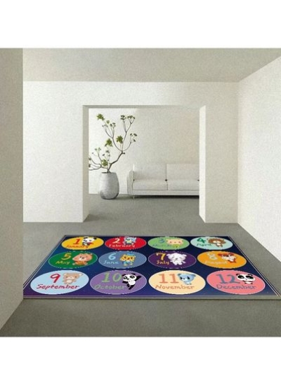 طراحی ماه های سال تشک بازی / فرش / فرش برای اتاق بچه ها