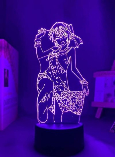 لامپ توهم نور شب چند رنگ LED انیمه USB Nisekoi Seishirou Tsugumi دکور اتاق خانه تولد هدیه Nisekoi Neon16 رنگ با کنترل از راه دور
