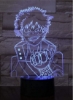 چراغ ال ای دی سه بعدی رنگارنگ چراغ شب چند رنگ My Hero Academia Bakugo Katsuki هدیه برای پسران دکور اتاق کودک چراغ رومیزی بهترین هدایای جشن تولد برای کودکان