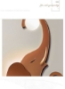 نقاشی روی بوم حیوانات مدرن چاپ طرح پوستر تصاویر هنری دیواری برای دکوراسیون منزل اتاق نشیمن اتاق خواب با قاب رنگ طلایی 40x60cm فیل