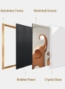 نقاشی روی بوم حیوانات مدرن چاپ طرح پوستر تصاویر هنری دیواری برای دکوراسیون منزل اتاق نشیمن اتاق خواب با قاب رنگ طلایی 40x60cm فیل
