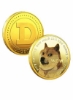 سکه یادبود دوج کوین، سکه دوج با روکش طلا 10 عددی 2021 نسخه محدود سکه کلکسیونی با قاب محافظ، هدیه برای عاشق دوج کوین (طلایی)