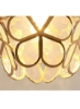 لامپ سقفی شیشه ای مدرن لوستر نورپردازی آباژور گل