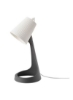 چراغ کار SVALLET با لامپ LED E14 کره ای عقیق، خاکستری تیره/سفید
