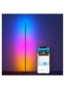 چراغ طبقه هوشمند چراغ کف LED RGBIC با 16 میلیون رنگ DIY و 58 حالت صحنه با همگام سازی موسیقی الکسا Google Assistant کار می کند چراغ طبقه مدرن برای اتاق بازی اتاق نشیمن اتاق خواب