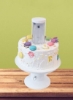 صفحه نمایش کیک، پایه کیک سورپرایز پاپ آپ پایه کیک گرد ستونی برای نمایش کیک عروسی ایده آل برای جشن های تولد و جشن ها