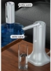 پمپ آب آشامیدنی اتوماتیک تاشو پمپ آب آشامیدنی 2 راه تلگراف آب شارژ USB برای کمپینگ و آشپزخانه اداری در منزل