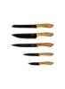 ست چاقوهای آشپزخانه EDENERG با پایه مغناطیسی | 5 چاقو + 1 بلوک مغناطیسی | چاقوی سرآشپز با کربن بالا | چاقوی نان | برش، ابزار و چاقوی جداکننده (20، 20، 12.5، 8.75) سانتی متر - مجموعه 6 عددی