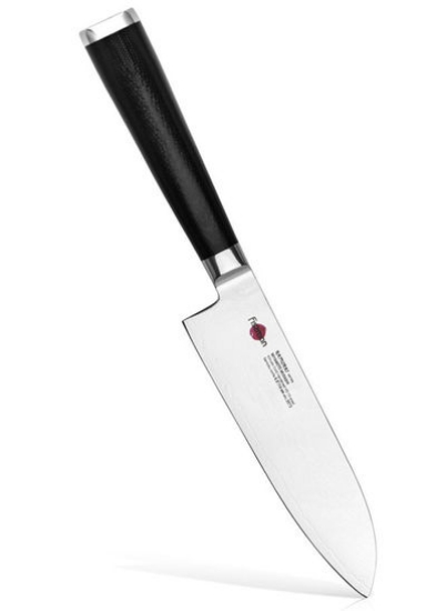 چاقوی سانتوکو 5.5 اینچی سامورای موشی 14 سانتی متر (استیل دمشق)