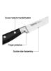 چاقوهای کاربردی سری Koch عالی برای برش، برش، خرد کردن، خرد کردن، خرد کردن، و غیره، ساخته شده از فولاد 5cr15mov، سخت شده تا 57 HRC 4 اینچی