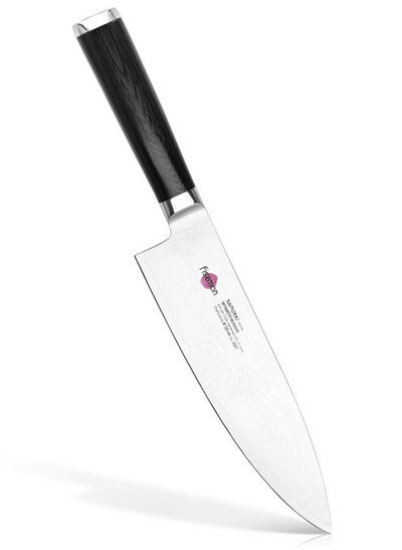 چاقوی سرآشپز 8 اینچی سامورای موشی 20 سانتی متری (استیل دمشق)