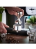 آهن جامد 51 میلی‌متری با پایه قهوه‌سازی با روکش کروم برای دستگاه‌های قهوه اسپرسو آسیاب قهوه پرس رنگ نقره‌ای