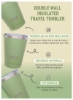 لیوان قهوه عایق شده مسافرتی - 350 میلی لیتر، سبز جنگلی