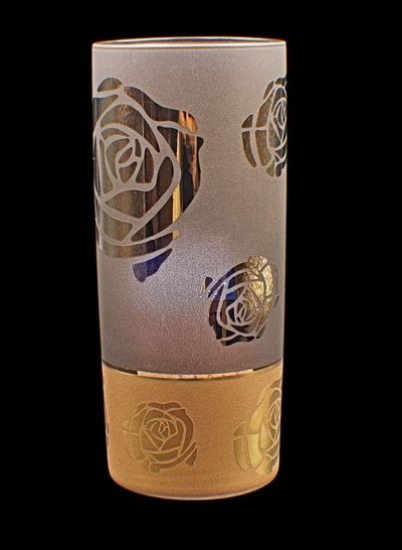 لیوان لیوان لیوان آب میوه 155 رنگ گل برنز طلایی 6 میلی متر 6 عدد