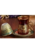 ست لوکس بشقاب چای و قهوه طلاکاری ترکی 18 عددی