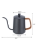 قهوه جوش استیل 600 میلی لیتری مشکی 8.26 x 5.43 اینچ