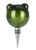 درپوش بطری شراب طرح قورباغه سبز تیره/مشکی/نقره ای 28×16.5 سانتی متر