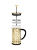 قهوه ساز فرنچ پرس بوروسیلیکات شیشه عربیکا سری طلایی/مشکی 1000 میلی لیتری