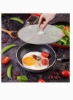صفحه روغن اسپلتر SYOSI برای ماهیتابه با دستگیره صاف تاشو درب ماهیتابه روغن گیر شیلد روغن گیر برای ست پخت 3 در 10 اینچ + 11.5 اینچ + 13 اینچ