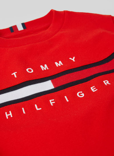 تصویر TOMMY HILFIGER : سوئیشرت با لوگوی کود : تاریخ تحویل: 3 تا 5 روز کاری سوئیشرت با لوگوی کودکانه سرمه ای عمیق