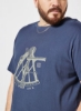 تی شرت نیروی دریایی چاپ گرافیکی سایز بزرگ