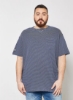 تی شرت یقه خدمه چاپ شده با سایز بزرگ