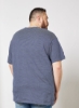 تی شرت یقه خدمه چاپ شده با سایز بزرگ
