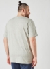 چاپ لوگوی سایز بزرگ تی شرت خاکستری روشن