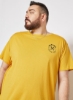 چاپ لوگوی سایز بزرگ تی شرت زرد