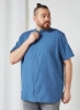 پیراهن چاپی سایز بزرگ آبی