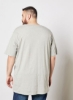 تی شرت آستین کوتاه سایز بزرگ (بسته 2 عددی) سرمه ای/خاکستری