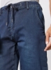 شلوارک جین بلند و منظم مردانه آبی تیره