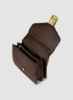  کیف چمدانی درب مغناطیسی با الگوی جامد قهوه ای