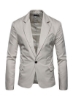 Fashion Corduroy Long Sleeve Blazer Khaki