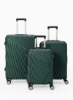 ست چرخ دستی چمدانی 3 تکه ABS اسپینر 20/24/28 اینچی سبز