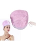 درمان کلاهک اسپا سر حرارتی مراقبت از مو با کلاه بخار پز آرایشی تغذیه کننده کلاه اسپا برای مو کلاه بخار اسپای مو برای زنان (صورتی)